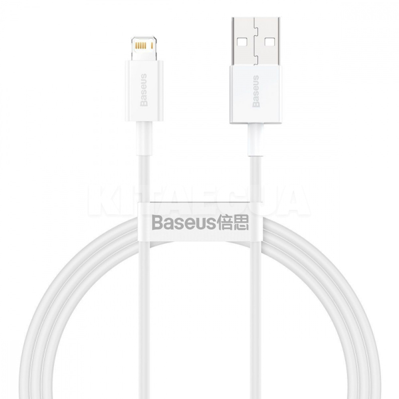 Кабель USB Lightning Superior Series Fast Charging 2.4A 1м білий BASEUS (CALYS-A02)