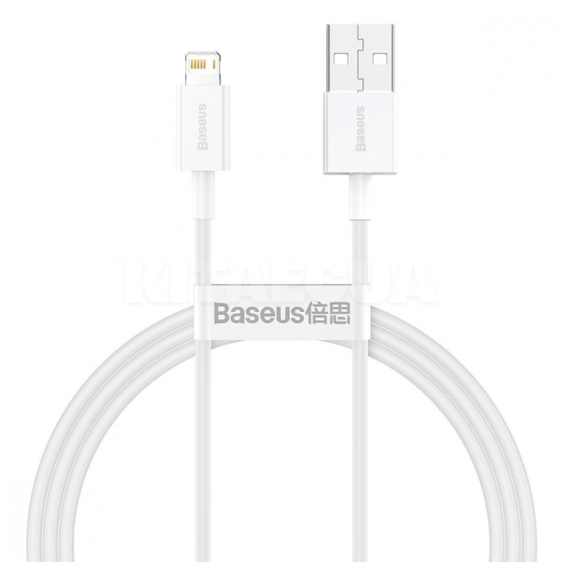 Кабель USB - Lightning Superior Series Fast Charging 2.4A 1м белый BASEUS (CALYS-A02)