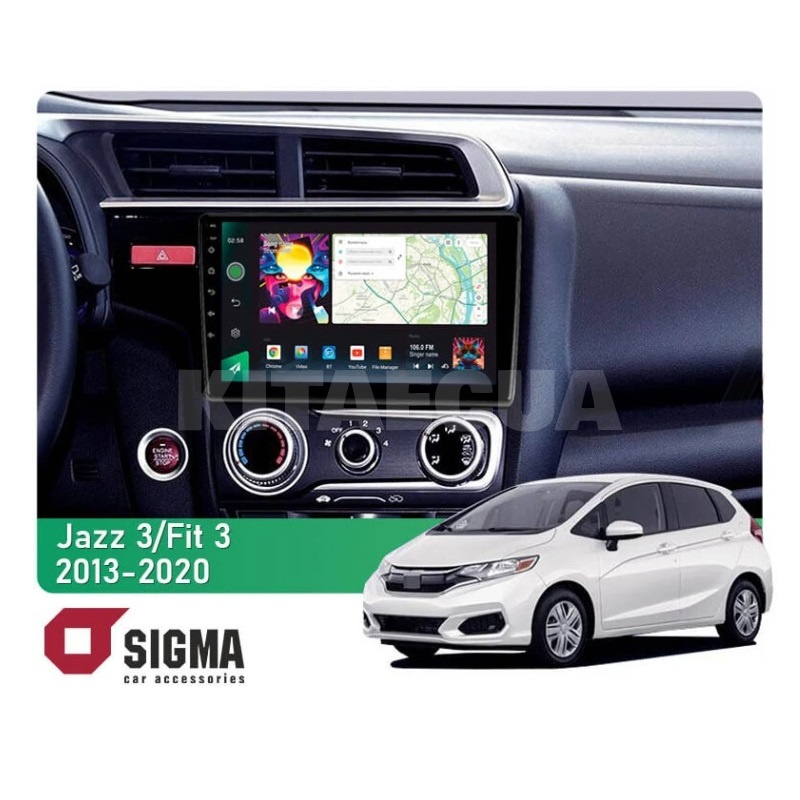 Штатна магнітола PRO 10464 4+64 Gb 10 Honda Jazz 3 2013-2020 (B) SIGMA4car (40089)
