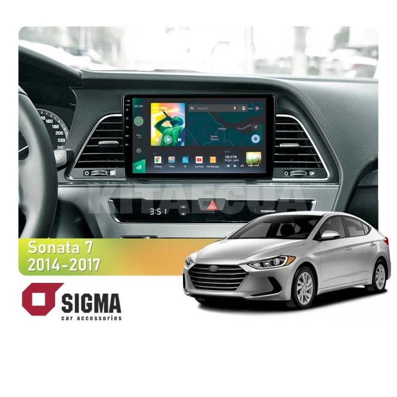 Штатная магнитола X9464 4+64 ГБ 9" Hyundai Sonata 7 LF 2014-2017 (A) SIGMA4car (33524)