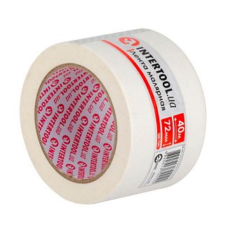 Малярная лента 72 мм x 40 м белая Intertool