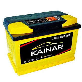 Автомобільний акумулятор Standart+ 77Ач 750А "+" справа KAINAR