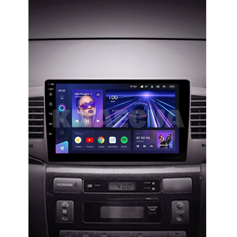 Штатная магнитола CC3L 4+32Gb 9" Toyota Corolla 9 E120 2004-2006 Teyes (42949) - 2