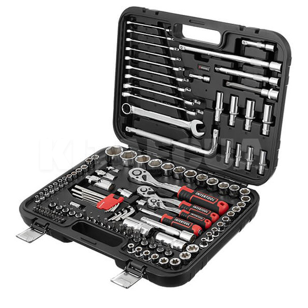 Набір інструментів 1/2" 1/4" 3/8" 126 предметів Intertool (ET-8126)