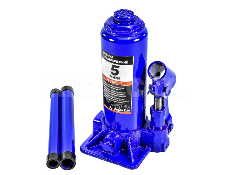 Домкрат гидравлический бутылочный 5т (195мм-380мм) LAVITA (LA JNS-05)