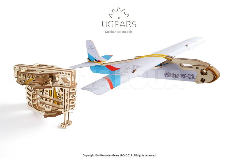 Механическая модель "Пускатель самолетиков" UGEARS (70075) - 3