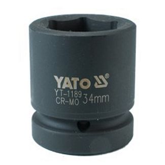 Головка торцевая ударная 6-гранная 34 мм 1" 61 мм YATO
