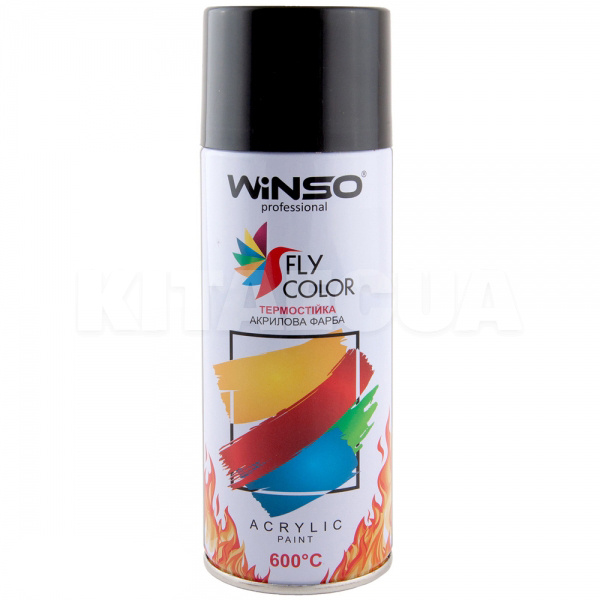 Фарба чорна 450мл високо-температурна 600 ° Winso (880450-WINSO)