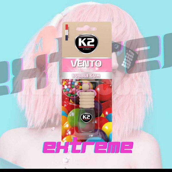 Ароматизатор "жувальна гумка" 8мл Vento Bubble Gum K2 (V449) - 4