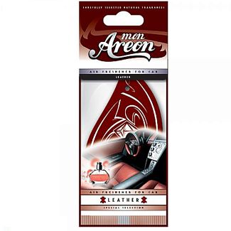 Ароматизатор сухой листик "кожаный салон" Mon Leather Interior AREON