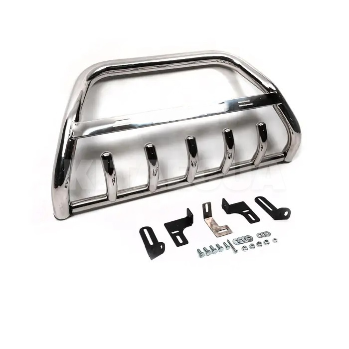 Кенгурятник WT003 Nissan Primastar 2002-2014 нержавеющая сталь CAN (dug02746) - 2