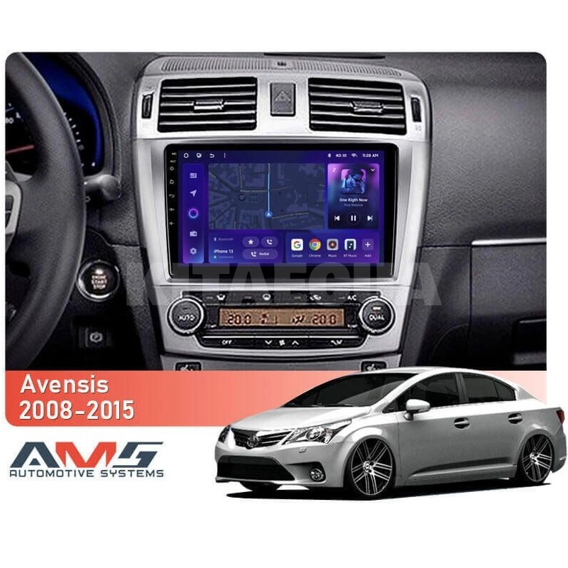 Штатна магнітола MOSS M3 4+32 ГБ 9" Toyota Avensis 3 2008-2015 (F1) AMS (50685) - 2