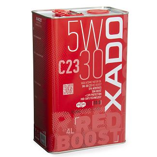 Масло моторное синтетическое 4л 5W-30 C23 Red Boost XADO