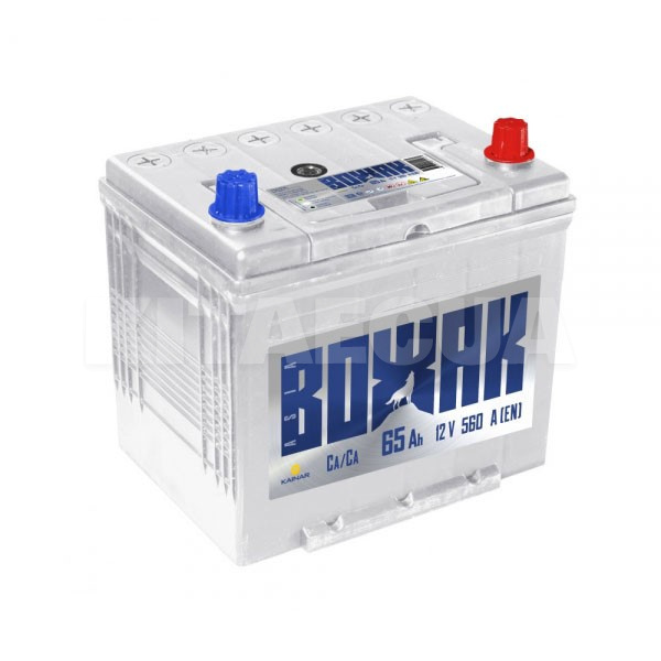 Аккумулятор автомобильный 65Ач 560А "+" справа ВОЖАК (565 74 04)
