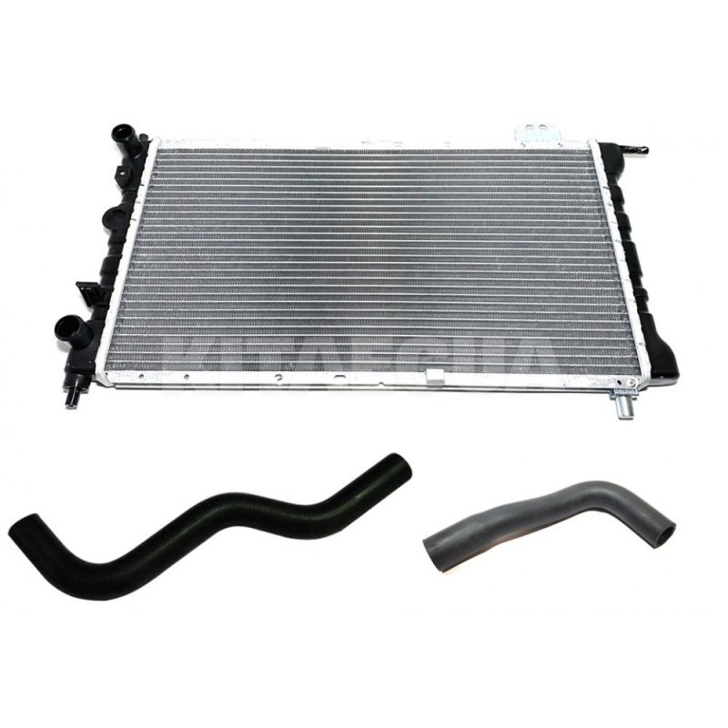 Радиатор охлаждения с патрубками KLM Autoparts на Chery QQ (S11-1301110KA-S11-1301110KA-S11-1303113KA-K)