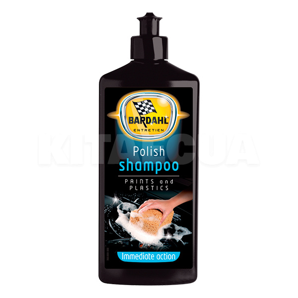 Автошампунь Polish Shampoo 500мл концентрат с полиролью BARDAHL (38915B)