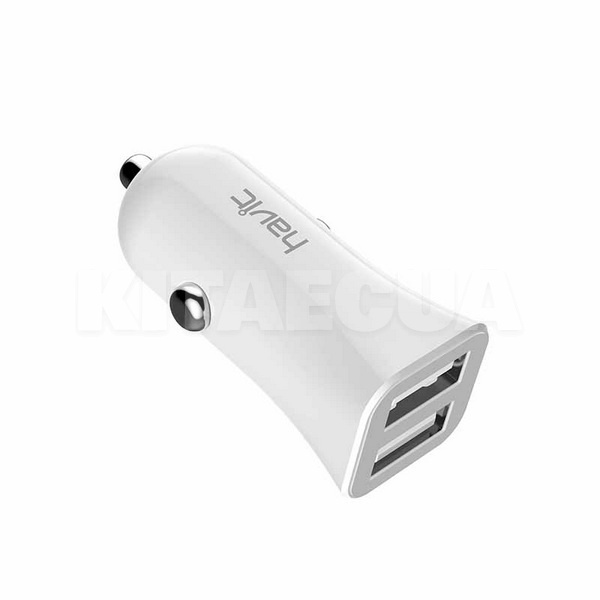 автомобільний зарядний пристрій 2 USB біле HAVIT (HV-H236-HAVIT) - 2