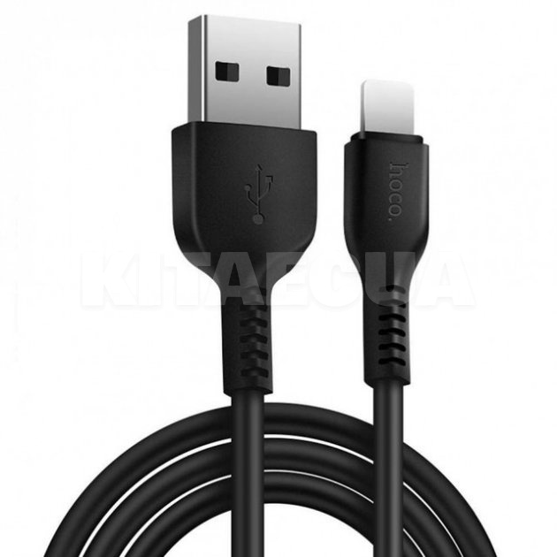 Кабель USB Type-C 3А 1м чорний HOCO (6957531068846)