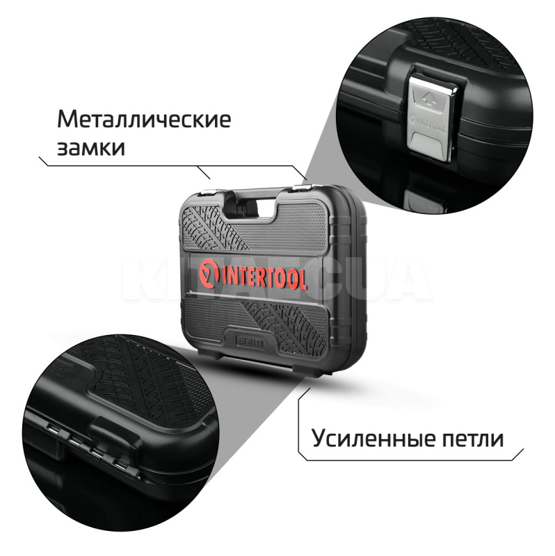 Набір інструментів 1/2" & 1/4" 110 предметів Cr-V STORM Intertool (ET-8110) - 23