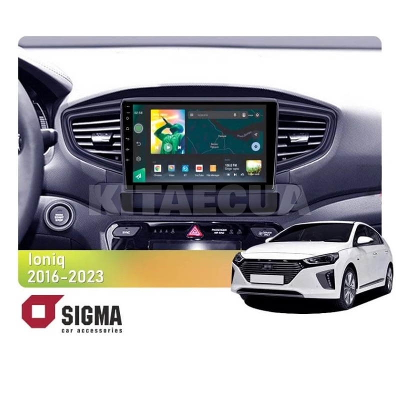 Штатна магнітола X9464 4+64 ГБ 9" Hyundai Ioniq AE 2016-2023 (B) SIGMA4car (38165)