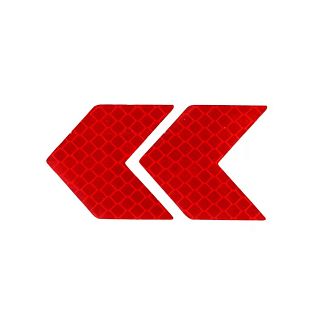Наклейки стрелки светоотражающие для автомобиля красные (4шт.) 