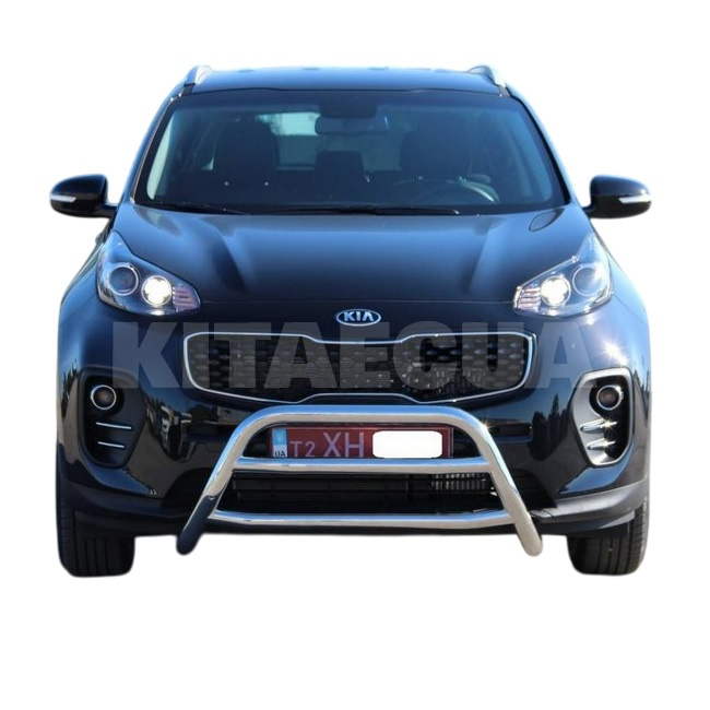 Кенгурятник WT023 Kia Sportage 2015-2021 нержавеющая сталь CAN (dd27766) - 5