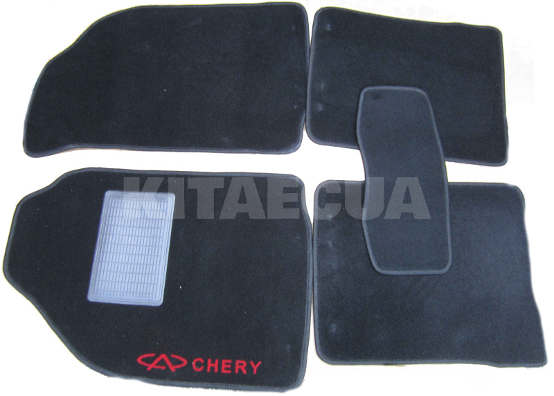 Коврики в салон ворса черные на Chery AMULET (CB-01030)