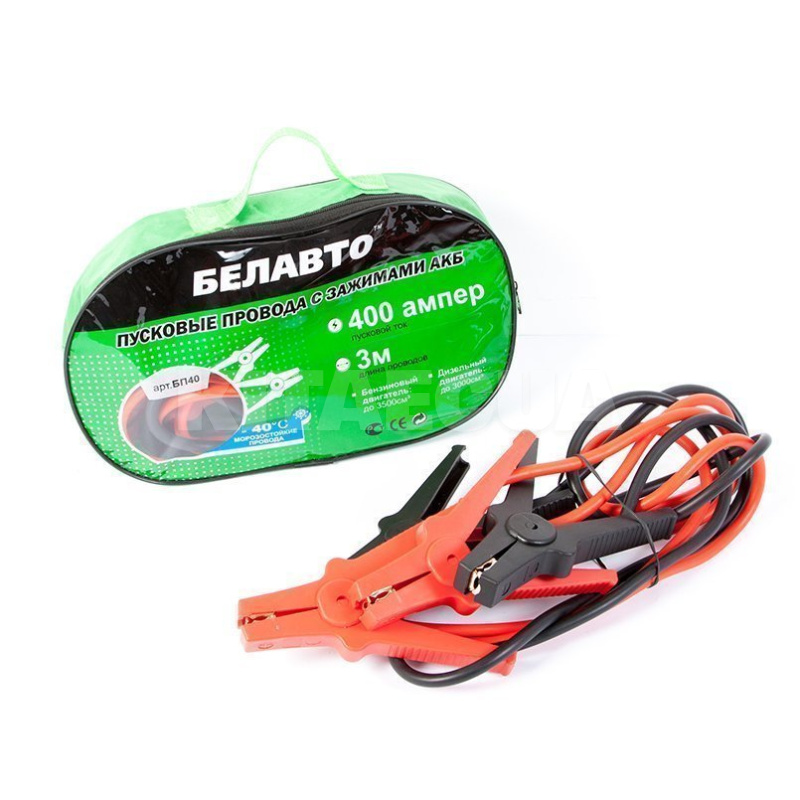 Провода пусковые 400А 3м BELAUTO (BP40)