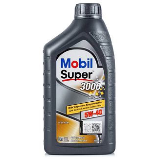 Масло моторное синтетическое 1л 5W-40 Super 3000 Х1 Diesel MOBIL