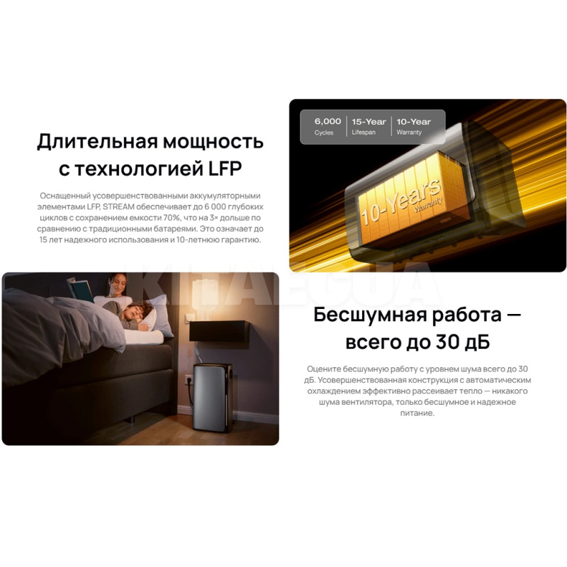 Портативная зарядная станция 1920 Втч STREAM Ultra ECOFLOW (EFSTREAMULTRA800W-ZS) - 8