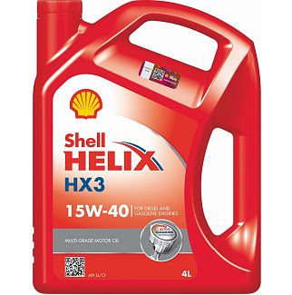 Масло моторное минеральное 4л 15W-40 Helix HX3 SHELL