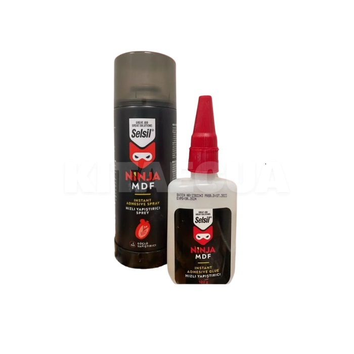 Клей із активатором двокомпонентний Ninja 400мл+100г SELSIL (28047)