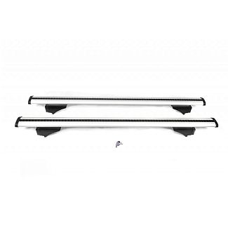 Перемички на вбудовані рейлінги під ключ (2шт.) чорні 115см Erkul