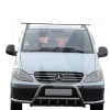 Кенгурятник WT003 Mercedes Vito W639 2004-2014 60мм нержавеющая сталь с усами CAN (dug702244)
