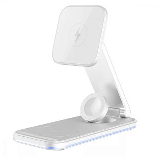 Беспроводное зарядное устройство 3in1 Type-C Energy Fold white PROOVE