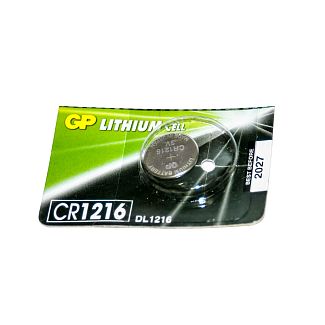 Батарейка дисковая CR1216 3.0В литиевая Lithium Button Cell GP