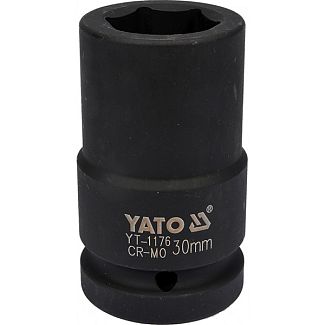 Головка торцевая ударная 6-гранная удлиненная 30 мм 1" 90 мм YATO