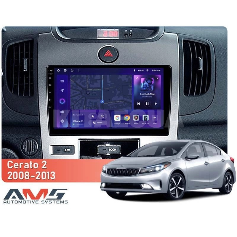 Штатна магнітола MOSS M3 4+32 ГБ 9" Kia Cerato 2 TD 2008-2013 (F2) AMS (50053) - 2