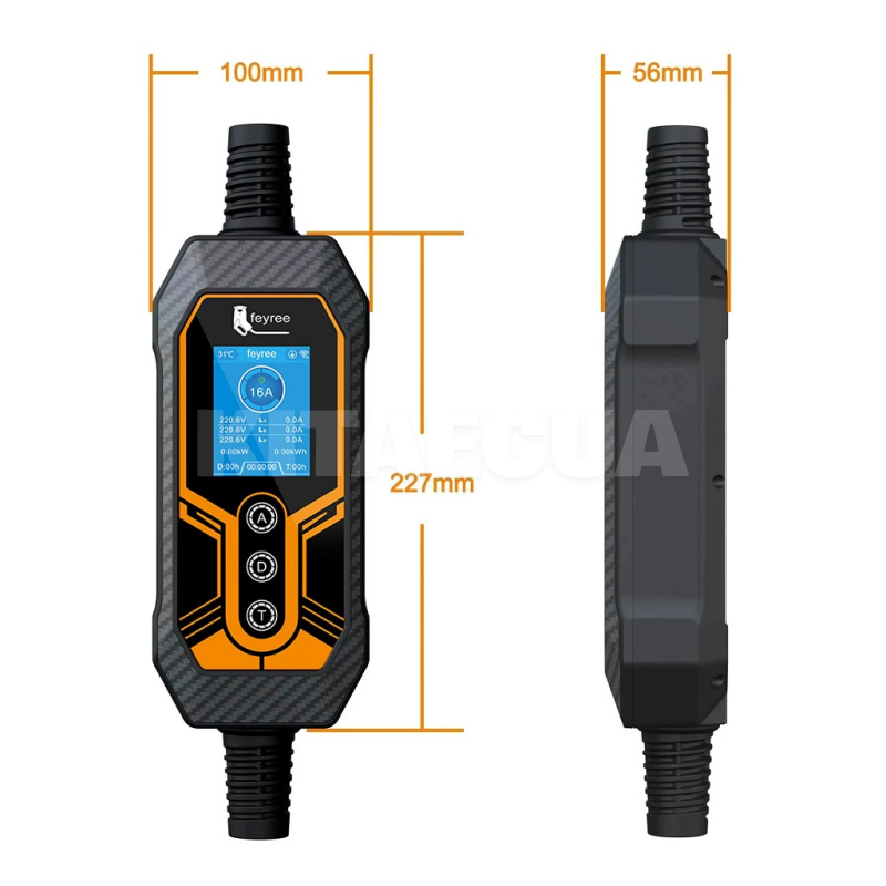 Зарядка для электромобиля Type 2 11 KW 16A 3-фазы Lion EV Wi-Fi FEYREE (FY11-16-3PH-TP2-K9) - 3