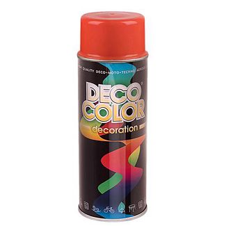 Краска глянцевая 400мл оранжевая DecoColor