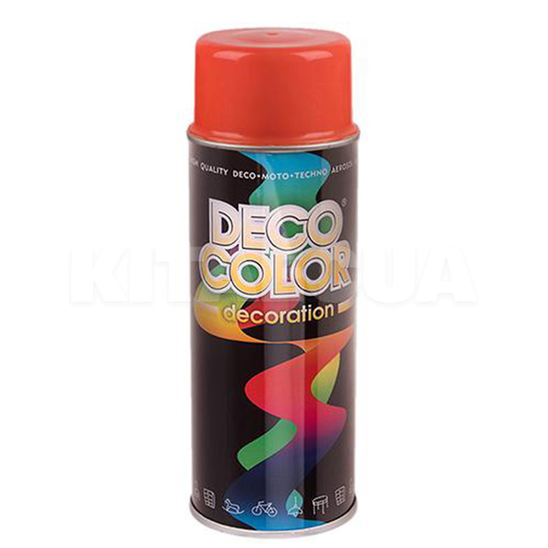 Краска глянцевая 400мл оранжевая DecoColor (720026)