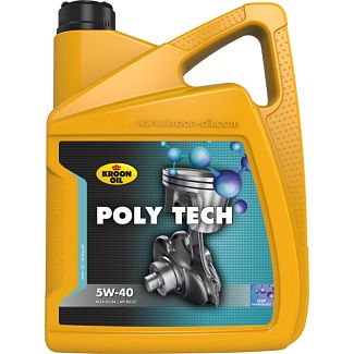 Масло моторное синтетическое 5л 5W-40 POLY TECH KROON OIL