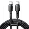 Кабель USB Type-C 100W 5А 2м сірий/чорний BASEUS (CATKLF-ALG1)