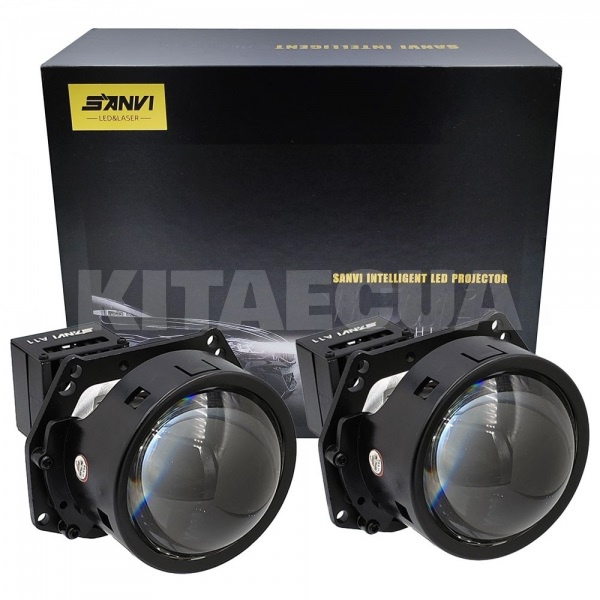 BI LED лінзи у фари A11 3" 52/72W 5500K Sanvi (00-00020727) - 3