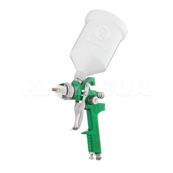 Пневматичний краскопульт HVLP 2мм 3 бар бачок 600мл Intertool (PT-0120-INTERTOOL)