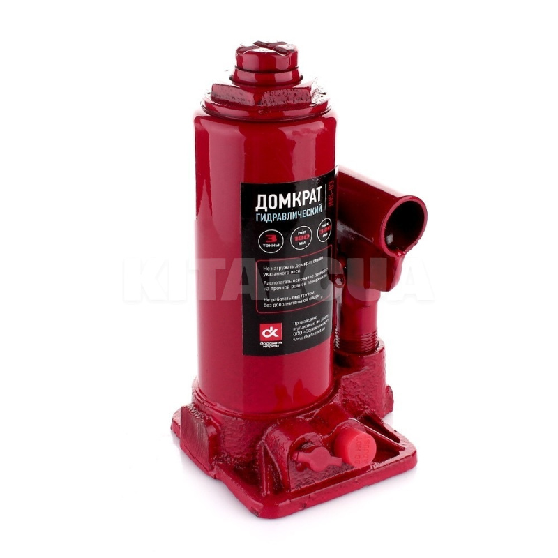 Домкрат гидравлический бутылочный до 3т (180-340 мм) Дорожня карта (JNS-03)