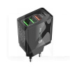 Зарядное устройство 3 USB 3A Quick Charge 3.0 + 1 Type-C PD 20W черное QC-470 (APD-36W01) XoKo (QC-470-BK)