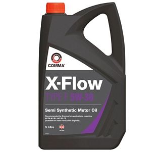 Масло моторное полусинтетическое 5л 5W-30 X-FLOW F COMMA