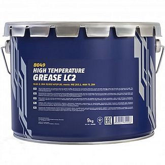 Смазка литиевая высокотемпературная 9кг lc-2 high temperature grease Mannol