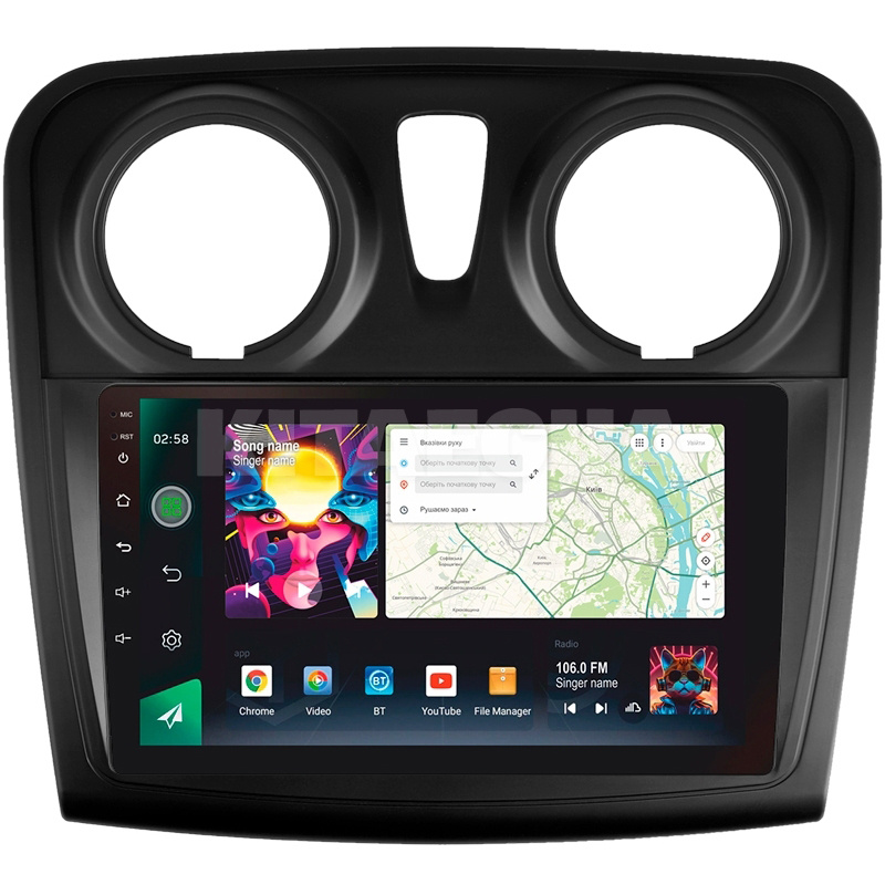 Штатная магнитола PRO 9464 4+64 Gb 9" Renault Logan 2 2012-2022 SIGMA4car (39890)